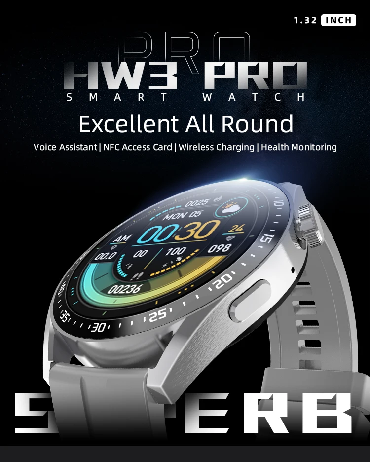

Bluetooth Call Smart Watch Wireless Charging Dial Answer Charging Multi-function NFC Multi-sport Music Weather Smart Watch