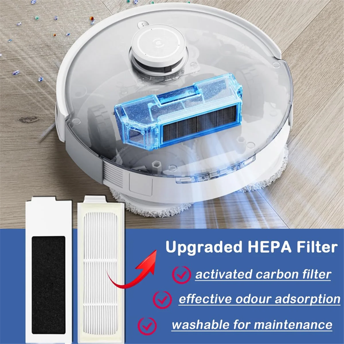 Набор аксессуаров для Ecovacs Deebot T20E Omni/T20 Omni фильтр-ролик запасные части