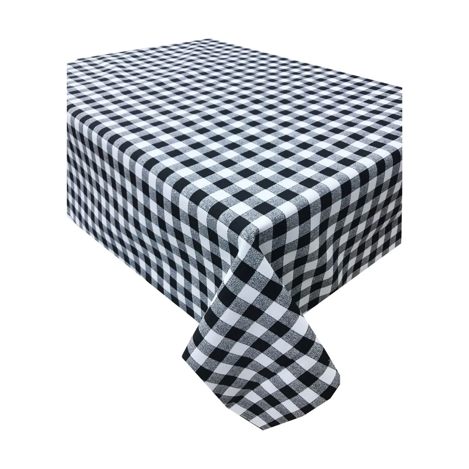 

Zeren Home Black White Plaids Carefree Table Cloth 140x180 cm