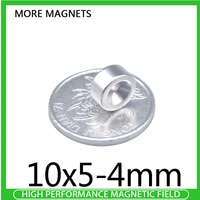 10203050100150200pcs 10x5 4 strong round countersunk magnets 10x5 mm hole 4mm minor small rare earth magnet 105 4 mm 105