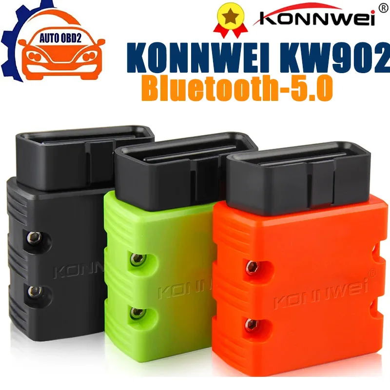

Сканер KONNWEI KW902 ELM327 V1.5 с чипом PIC18f25k80 OBD2, считыватель кодов ELM 327 OBDII KW902 для диагностики Android и Windows автомобилей