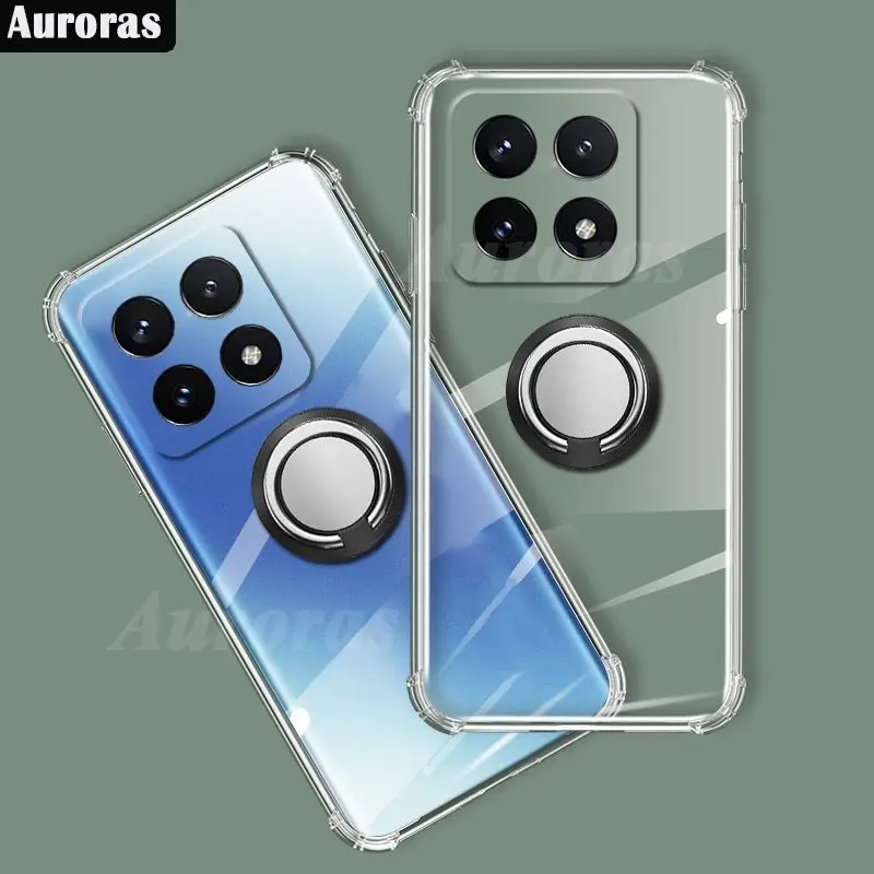 Чехол Auroras для Xiaomi 14T Pro прозрачный мягкий чехол с воздушными углами 13T 13tpro 14t