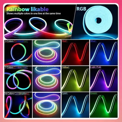 Неоновые светодиодные ленты LeiiGeeGo RGBIC 5 мм
