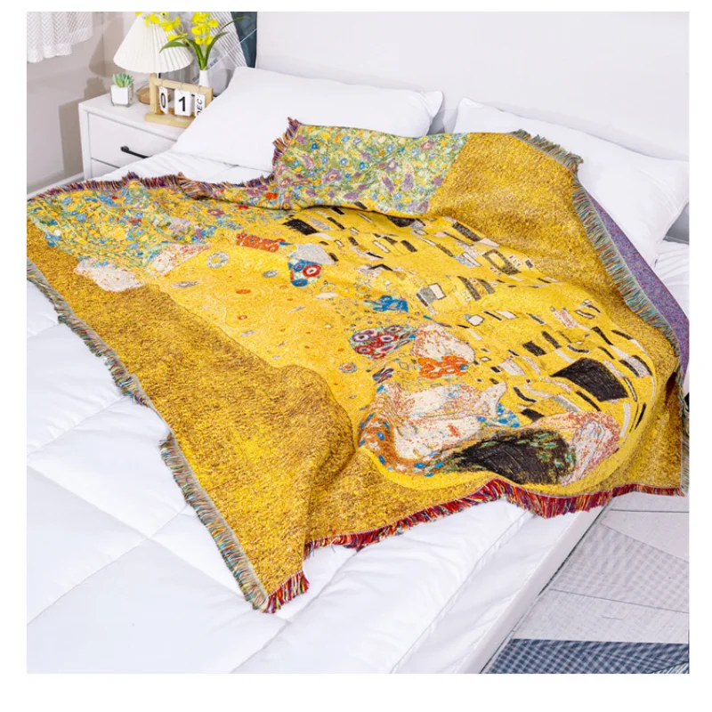 Всемирно Известный Красный Жаккардовый Гобелен С Защитой От Царапин Утолщенный