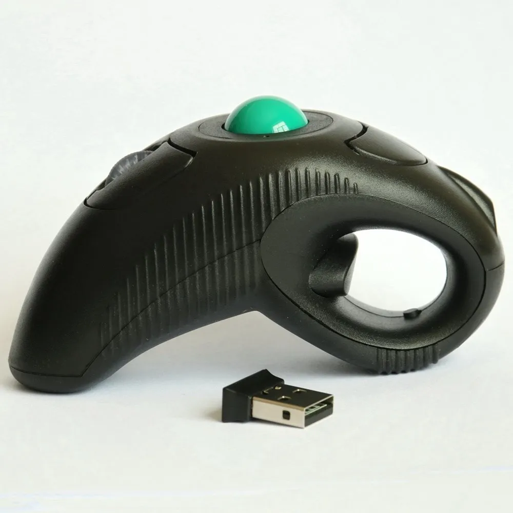 

2023 New USB Optical Track Ball Wireless Off-Table Use Mouse With Laser Pointer Air Mouse Handheld Trackball Mouse Free Shipping