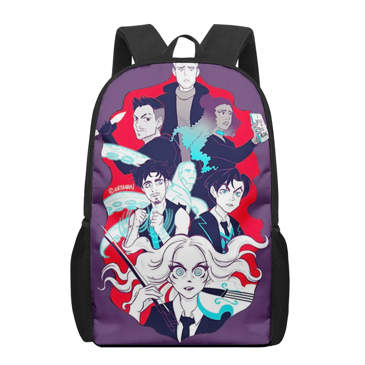 The Umbrella Academy Print Student Book Bags for Kids Boys Girls Backpack Children School Bag Mochilas 16inch Bookbags Satchel