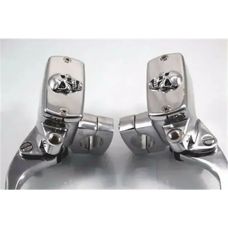 Череп 1-дюймовый рычаг тормозной муфты руля для Victory Triumph Cafe Racer Retro