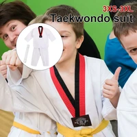 white taekwondo uniforms wtf karate judo taekwondo clothes children adult unisex long sleeve tkd clothing for children adults