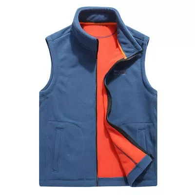 

2023NEW Winter Men's Fleece Vests Male Thick Warm Waistcoats Casual Outwear Thermal Soft Vests Man Windbreaker Sleeveless Ja