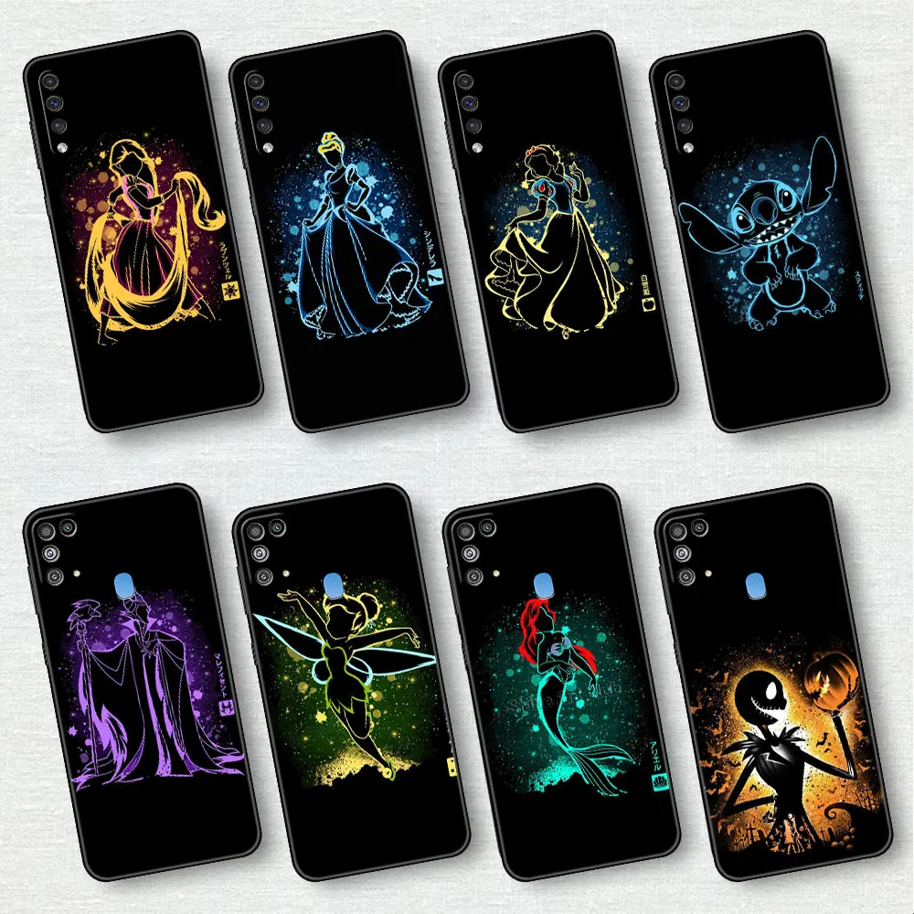 

Disney Anime Cartoon Princess Case For Samsung Galaxy A50 A22 A70 A02s A51 A30 A10 A03 A02 M31 Soft Silicon Capa Phone Cover