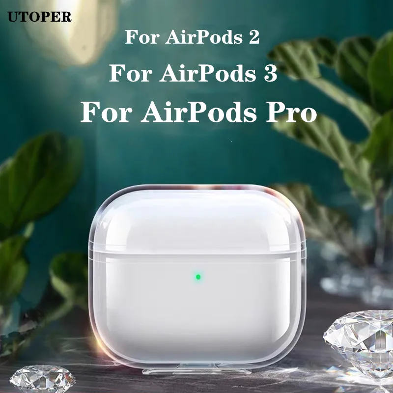 

Прозрачный силиконовый чехол для AirPods 3 2 Pro, беспроводные Bluetooth наушники, защитный мягкий чехол для Apple airpods Pro 3 2, чехол