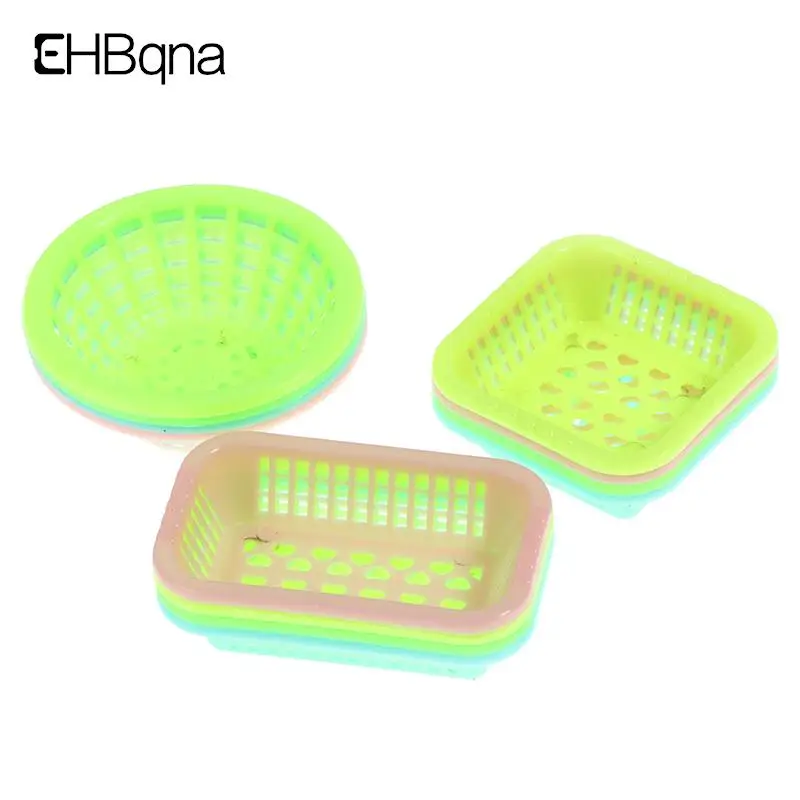 

5Pcs 1:12 Dollhouse Miniature Storage Basket Laundry Basket Doll Fruit Vegetable Food Storage Basket Doll House Miniature Decora