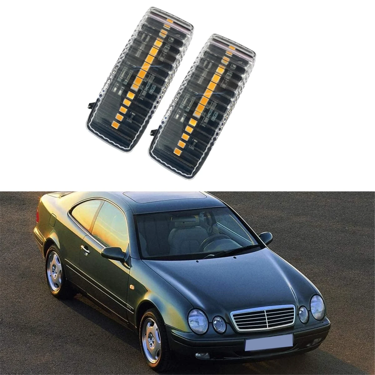 Автомобильный фонарь указатель поворота боковой маркер для Mercedes-Benz W202 W140 W124