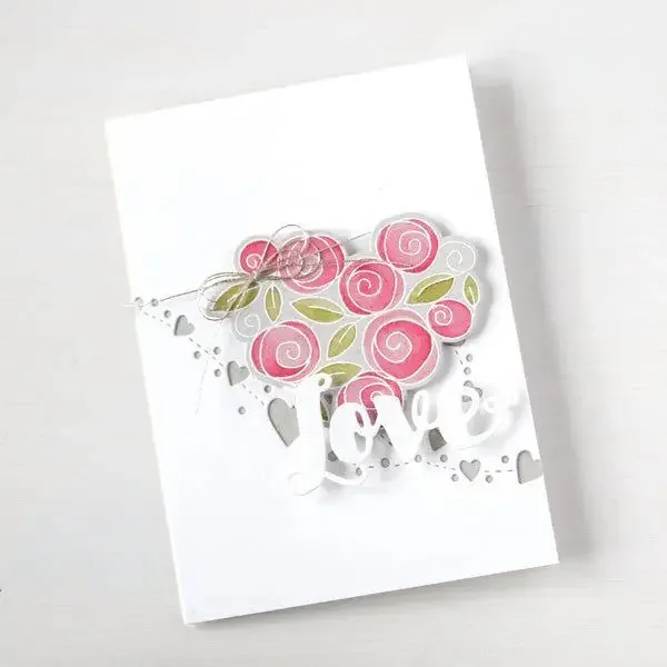 Mmao Craft металлические штампы для резки форма украшения Love полоска скрапбукинга