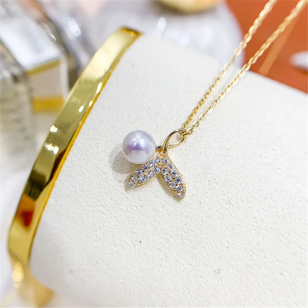 

Wholesale Silver Plated Pearl Pendant Base Accessories Types Creative Pendant for Women DIY Pearl jewelry Gifts