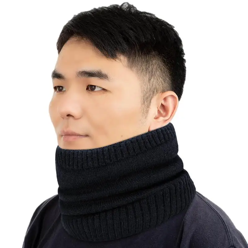 

Зимний вязаный шарф-труба для мужчин и женщин