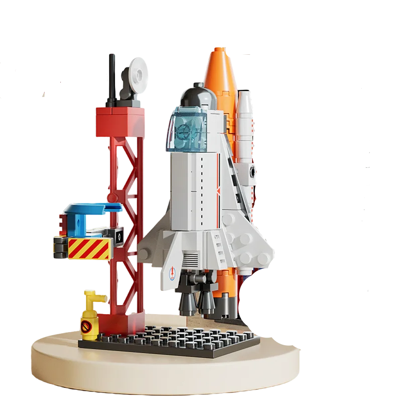 

Космический реактивный Простой конструктор, игрушки для мальчиков, 107 ~ 132 частиц, подарок на день рождения, товары для демонстрации