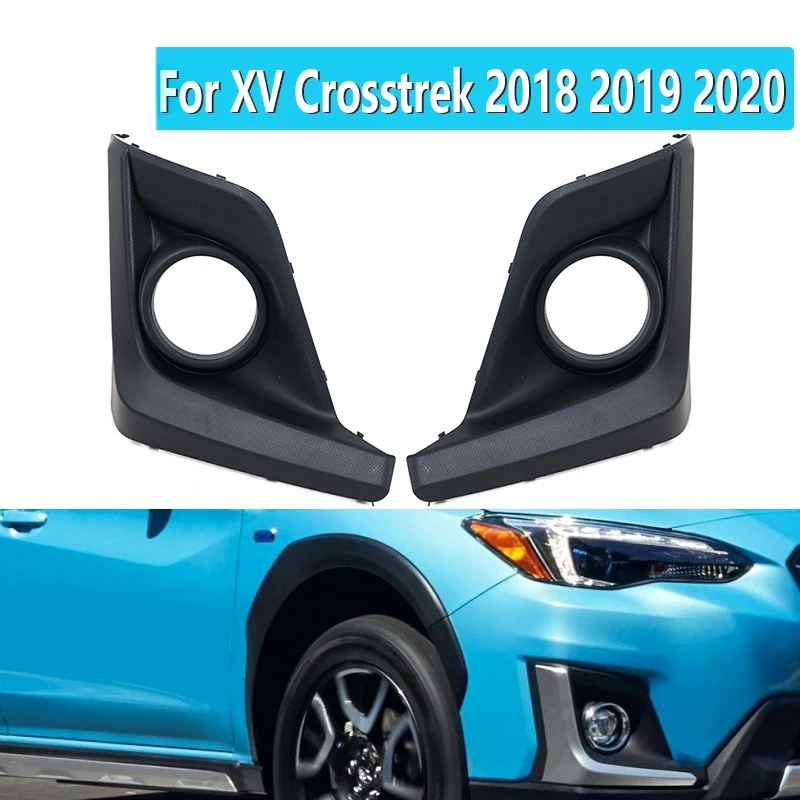 

1 пара противотумансветильник на передний бампер, рамка противотуманной фары для Subaru XV Crosstrek 2018 2019 2020, автомобильные аксессуары