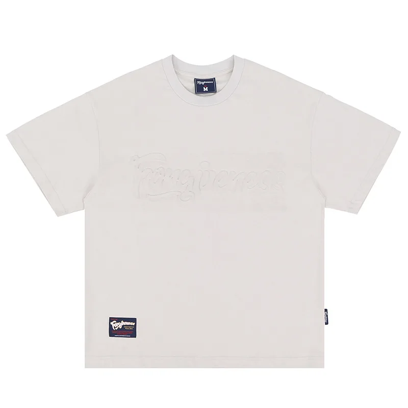 

Men's Fashion Sign Letter LOGO Retro Loose Short Sleeve