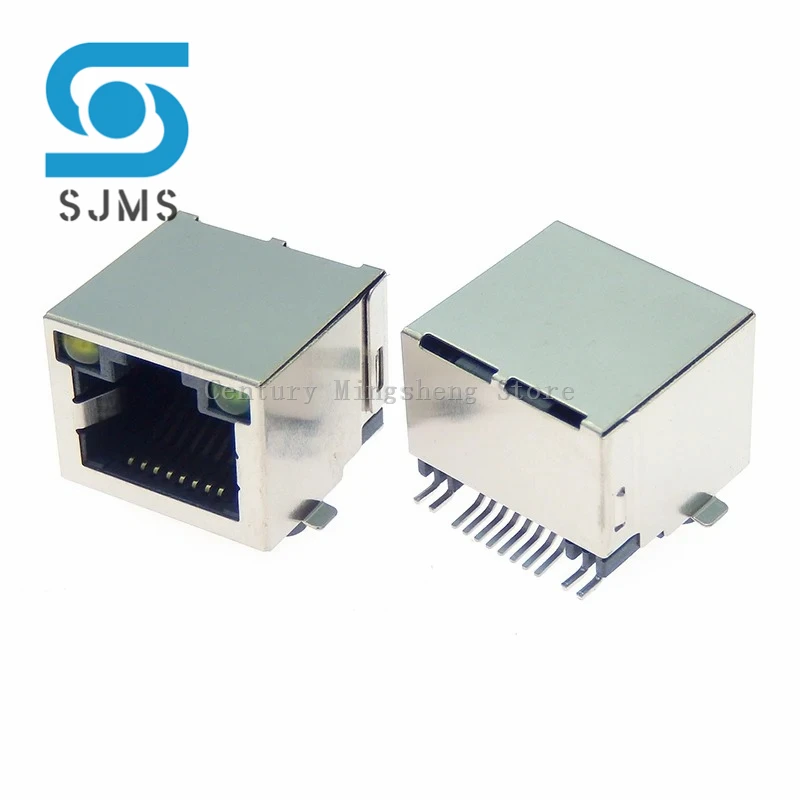 

5 шт., медные патчи для сетевого интерфейса RJ45 8p8c SMT