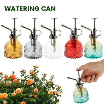 1PC Plants Watering Can Retro Glass Plant Mister Vintage Spray Bottle Flower Sprayer Spritzer 200ML Gardening Home Sprinklers 1