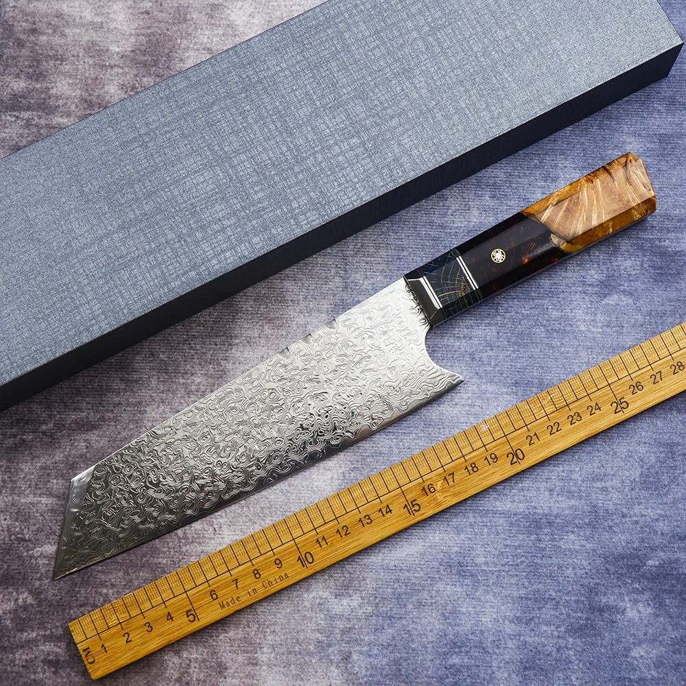 

8 Inch Damascus Steel Home Kitchen Knife Kitchen Knife Slicing Knife White Shadow Wooden Handle Japanese Chef's Knife Fruit Knif