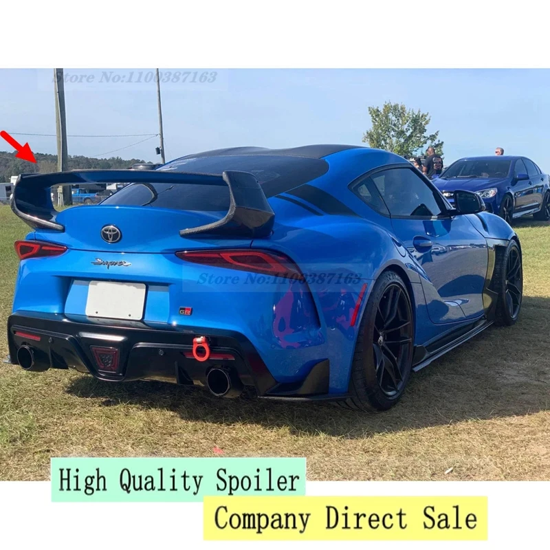 

Для Toyota SUPRA A90 2019-2021, Высококачественная Задняя Крышка багажника из углеродного волокна, автомобильный Стайлинг для Toyota SU