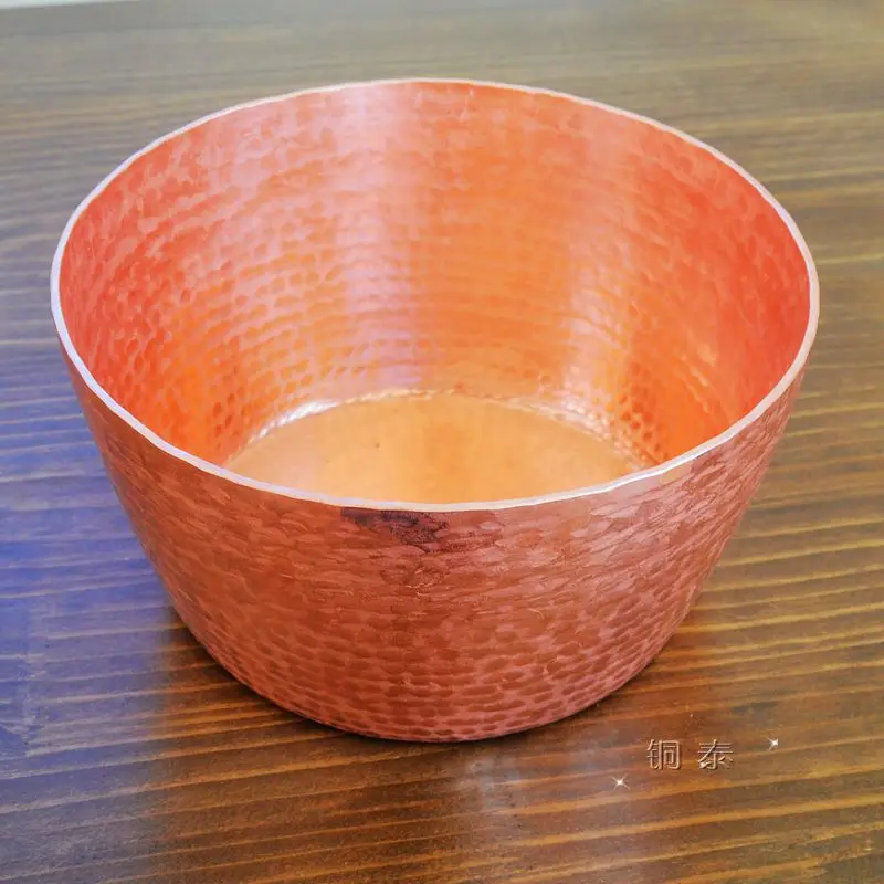 

Pure Copper Pot Tea Container Thick Handmade Casserole Deep