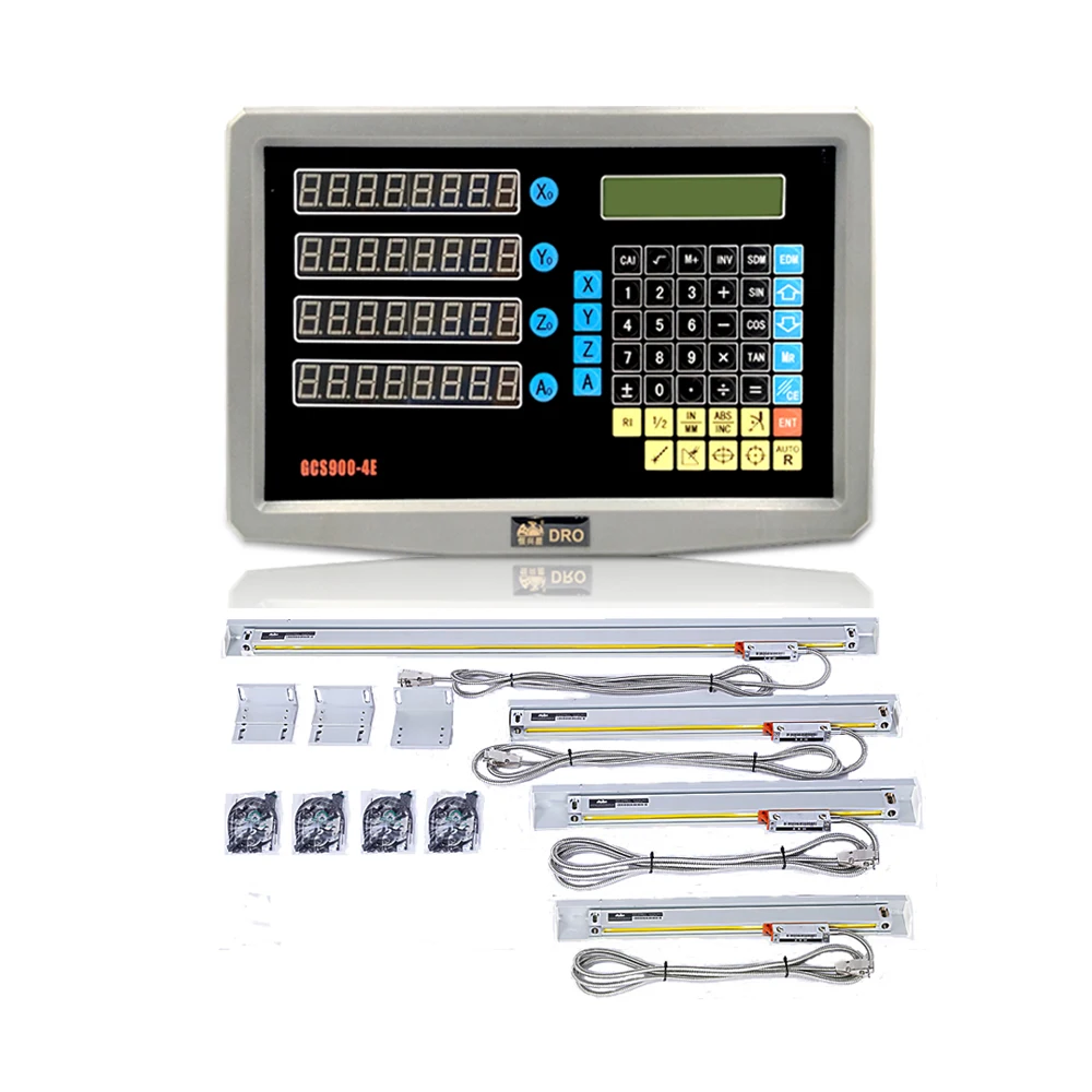 

HXX 4 Axis digital readout with Linear Scale Magnetic Digital Readout Kit Dro For Lathe Machine