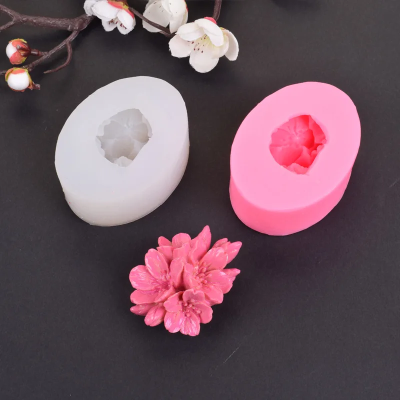 

Silicone Soap Mold 3d DIY Form Handmade Decorating Sugarcraft Cake Moulds for Making Rose Flower Fondant Silicon Mold Tools