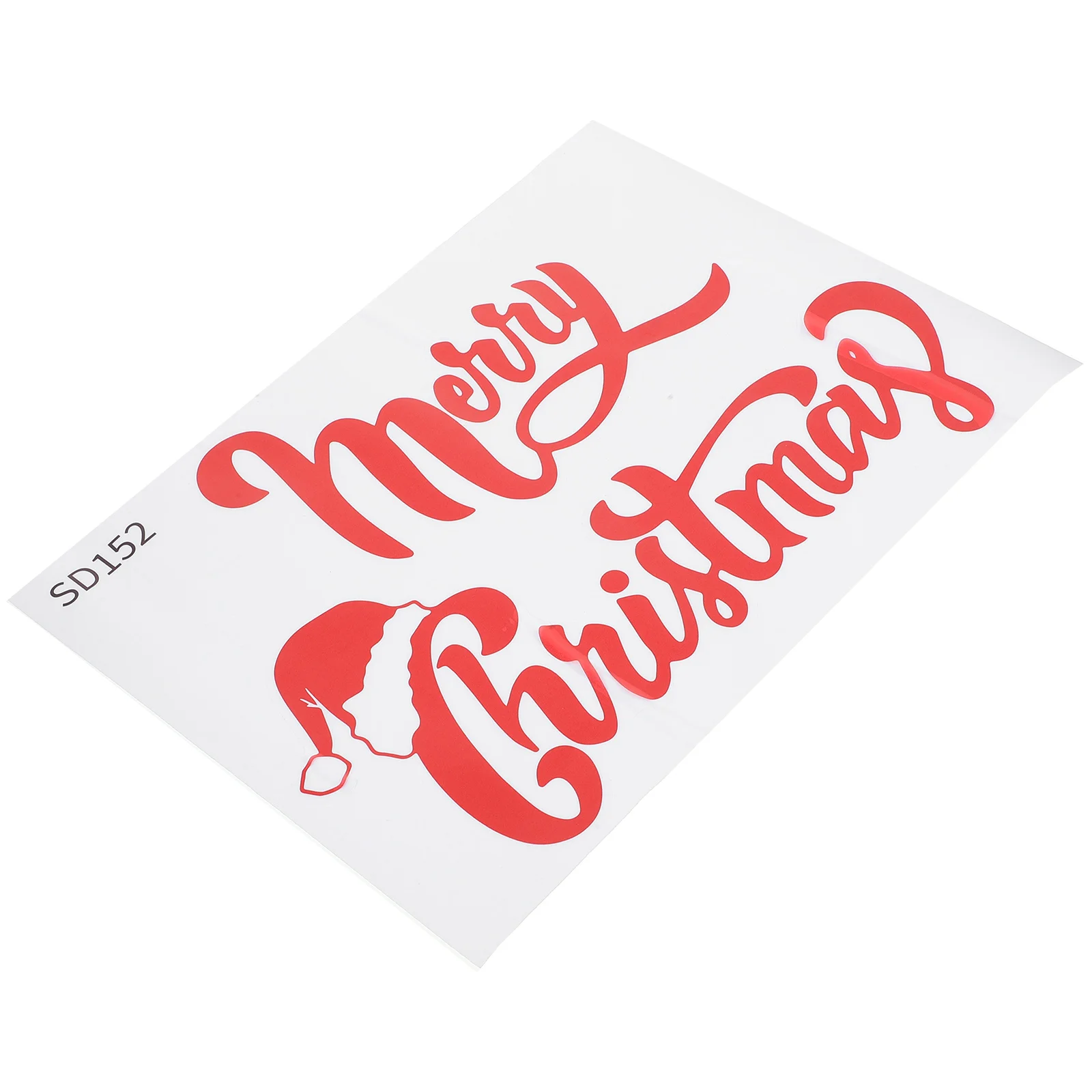 Веселые рождественские наклейки на стены шляпа Санта-Клауса стену ПВХ