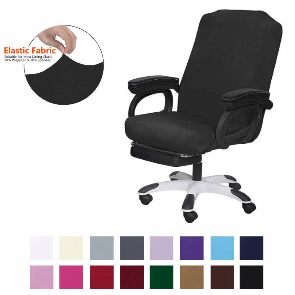 S/M/L Sizes Office Stretch Spandex Chair Covers Anti-dirty Computer Seat Chair Cover Removable Slipcovers For Office Seat Chairs
