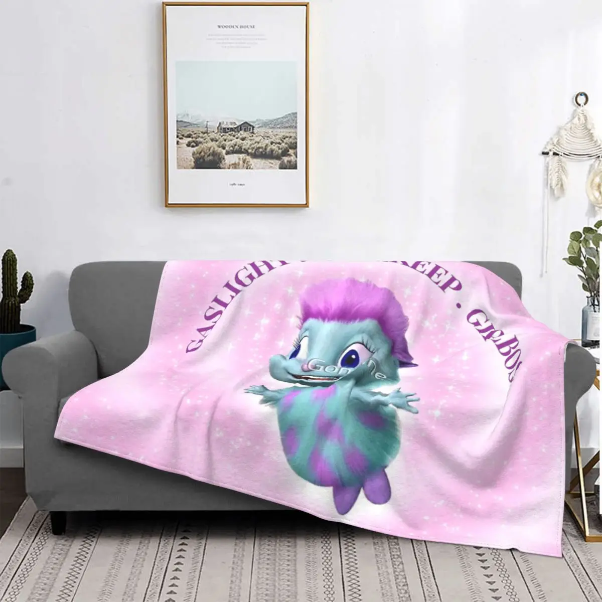 

Bibble's Beliefs Throw Blanket Retro Portable Camping Multi Style