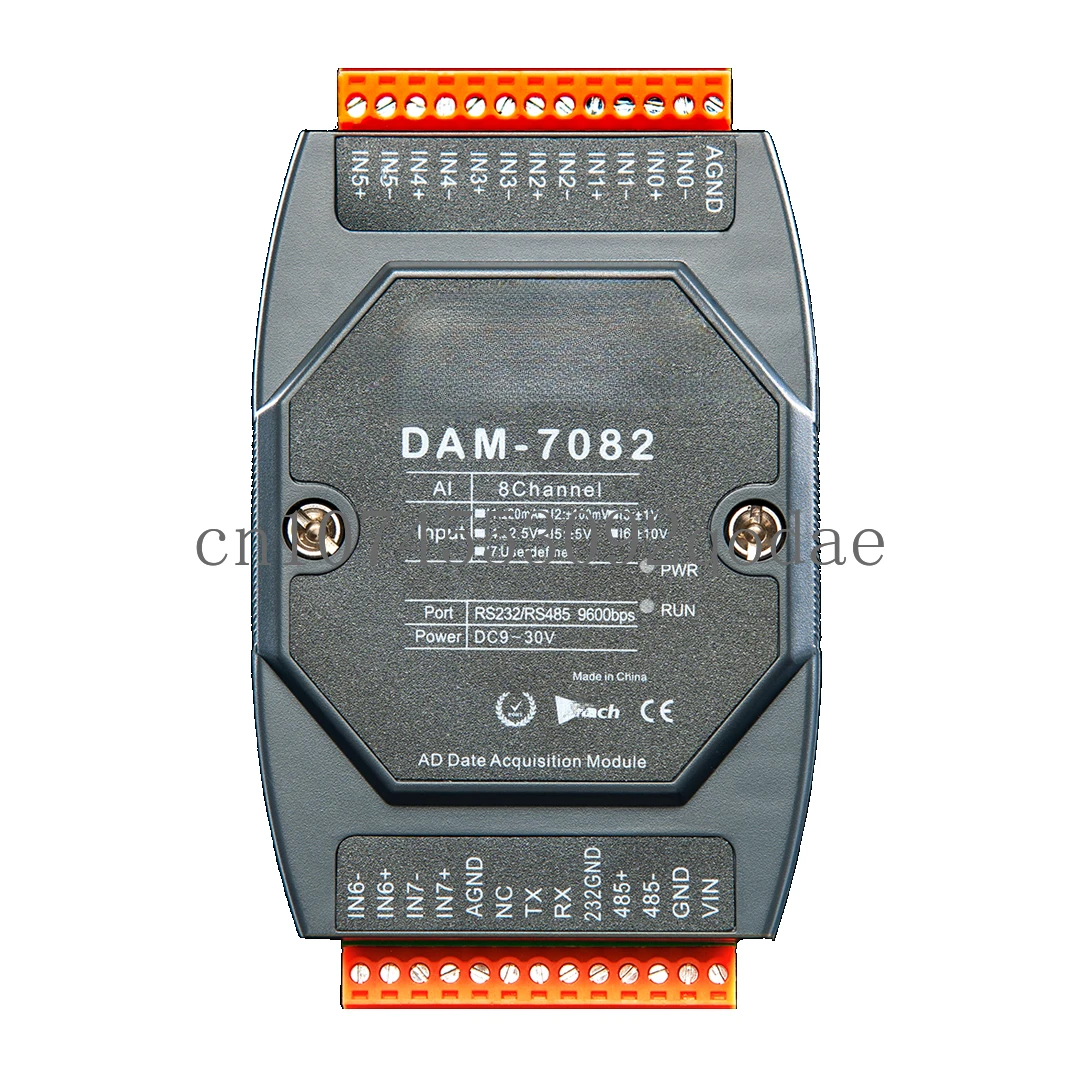 

8-канальный аналоговый входной модуль DAM-7082, высокоточный модуль сбора RS485, передатчик modbus 4-20 мА