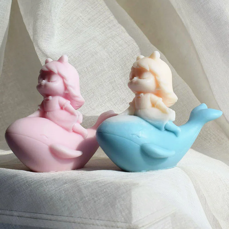 

Силиконовая форма «сделай сам» для ароматерапии, девочек, Кита, свечи, мультяшный КИТ, силиконовая форма для шоколада, украшение для дома