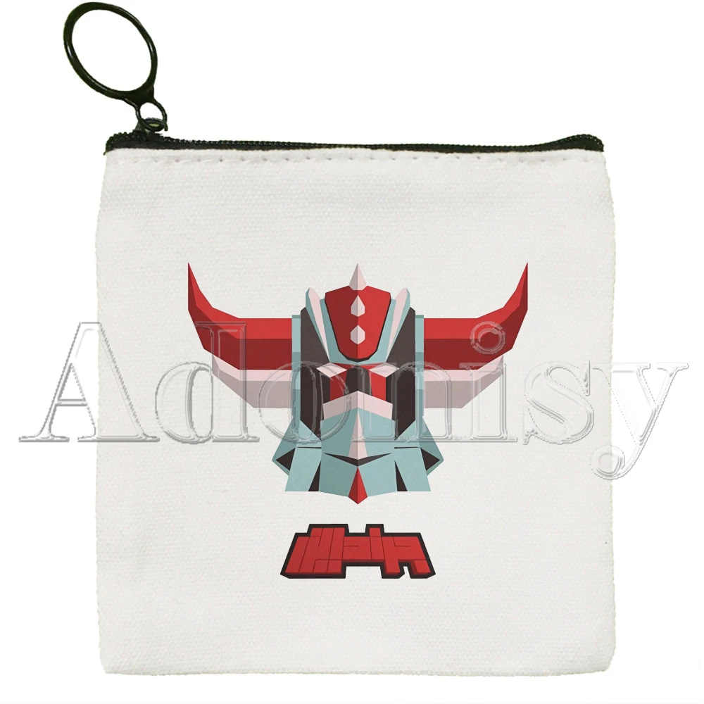 Goldorak Mazinger Z Japanese Anime Robot Wallets Coin Pocket Vintage Male Purse Function Boy and Girl Wallet with Card Holders
