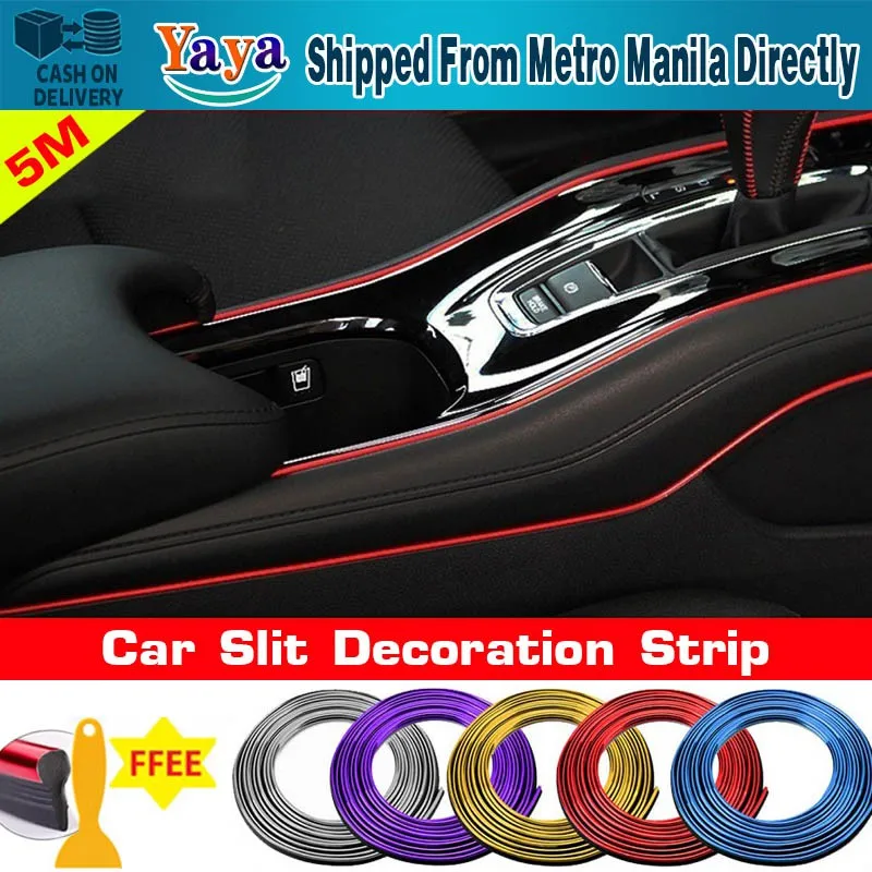 

Fast Delivery5M Moulding Trim Rubber Strip Car Door Car Interior Decor Point Edge Strip