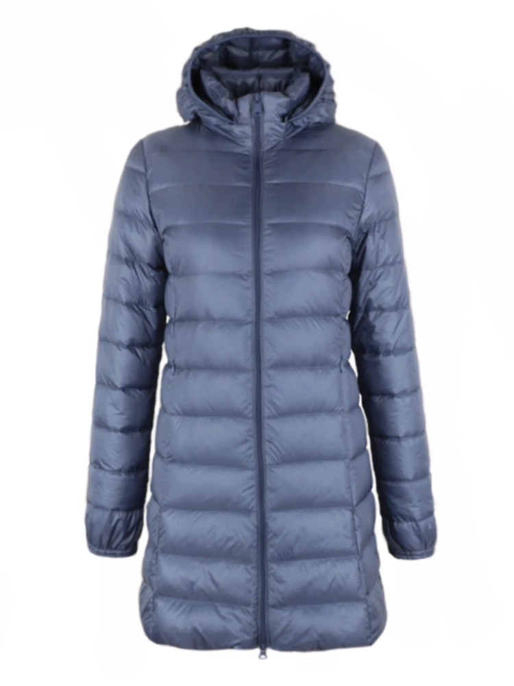 7XL женские пальто Длинная зимняя шапка съемный пуховик Ультралегкая пуховая