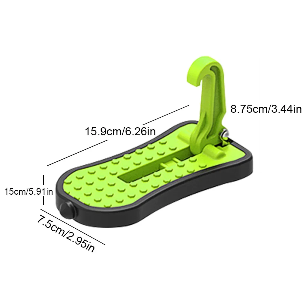 

Складная Подножка для автомобильной двери, вспомогательная педаль из алюминиевого сплава, автоматический крюк с защелкой, ножная педаль, ступенька багажника на крышу автомобиля с молотком Безопасности