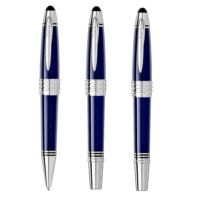 

MB Monte Writer Edition John F. Kennedy Ballpoint Rollerball Pen Blance Dark Blue Fountain Pen with JFK Number