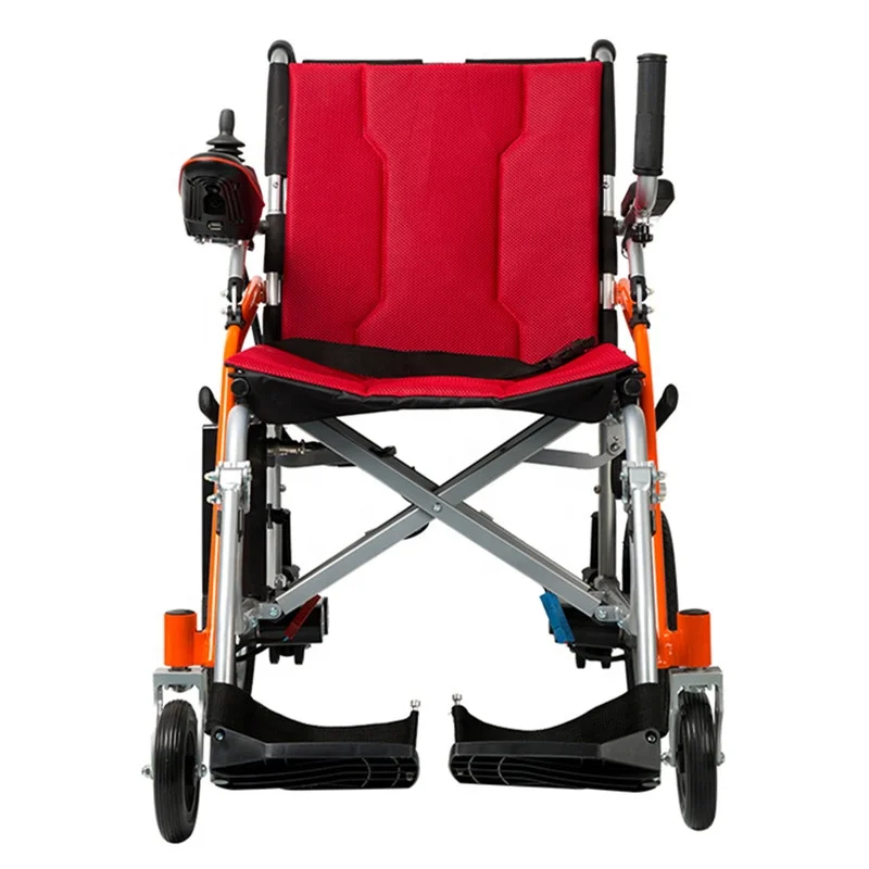 

Folding portable lithium battery electric wheelchair for people with mobility disabilities