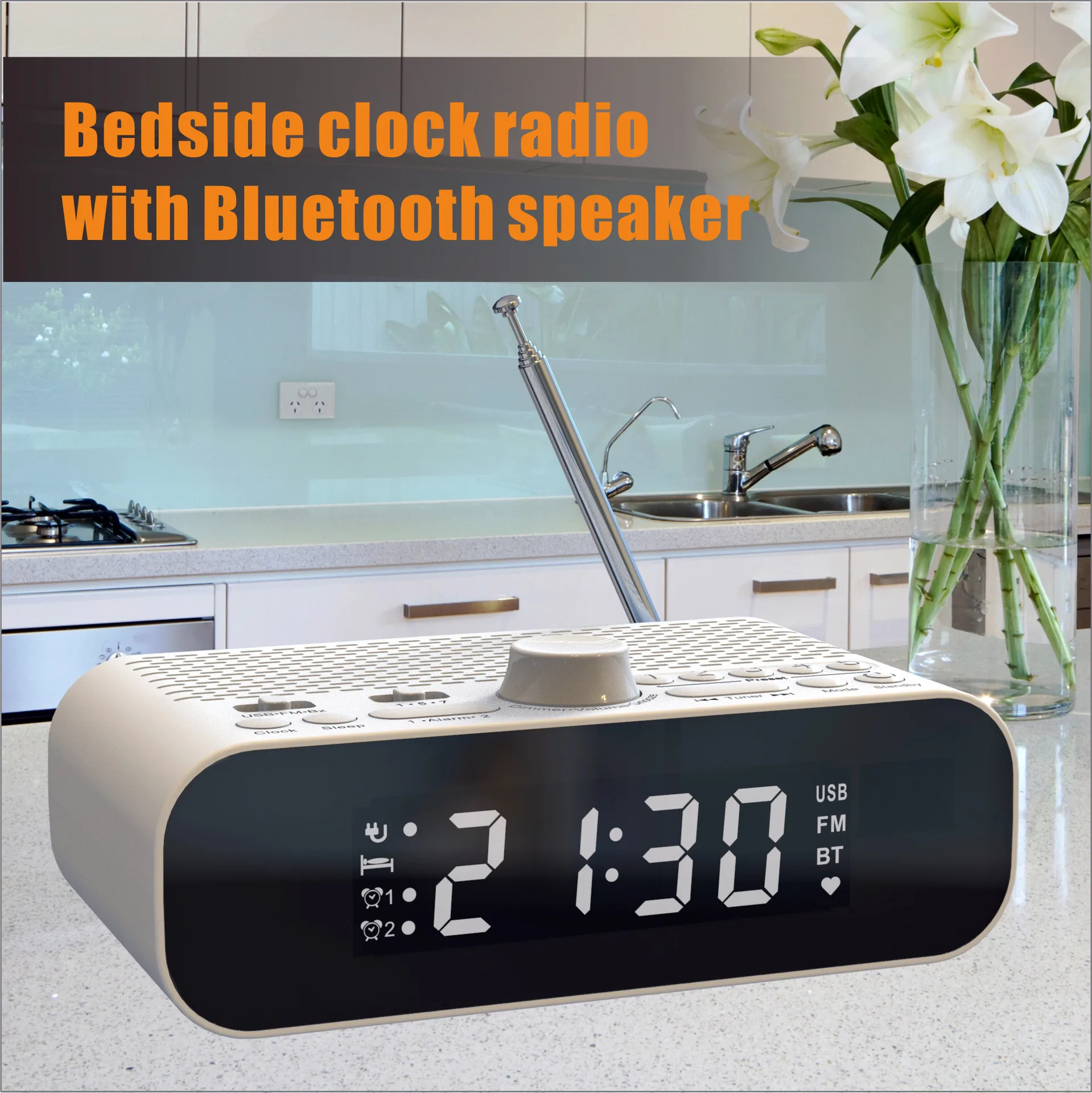 

Fm-радио Будильник Bluetooth динамик домашний декор Многофункциональный сабвуфер USB будильник с подзарядкой настольные украшения