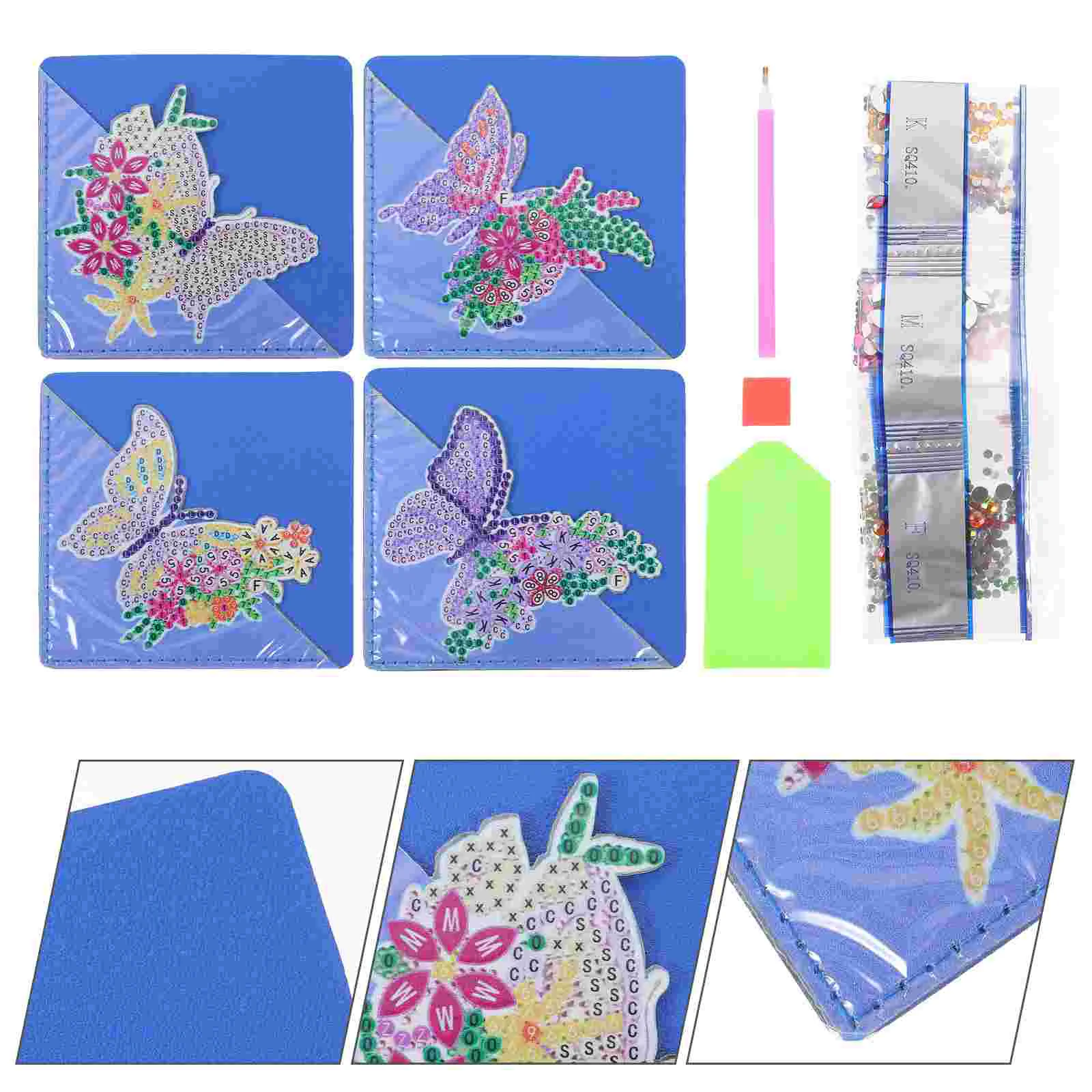 

Diamond Student Crystal Gifts Book Page Marker Reading DIY Rhinestone Bookmarks