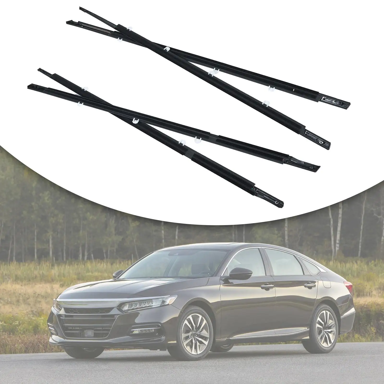 

4x Weather Strips Seal 72910TA0A01 Car Seal Belt for Honda Accord