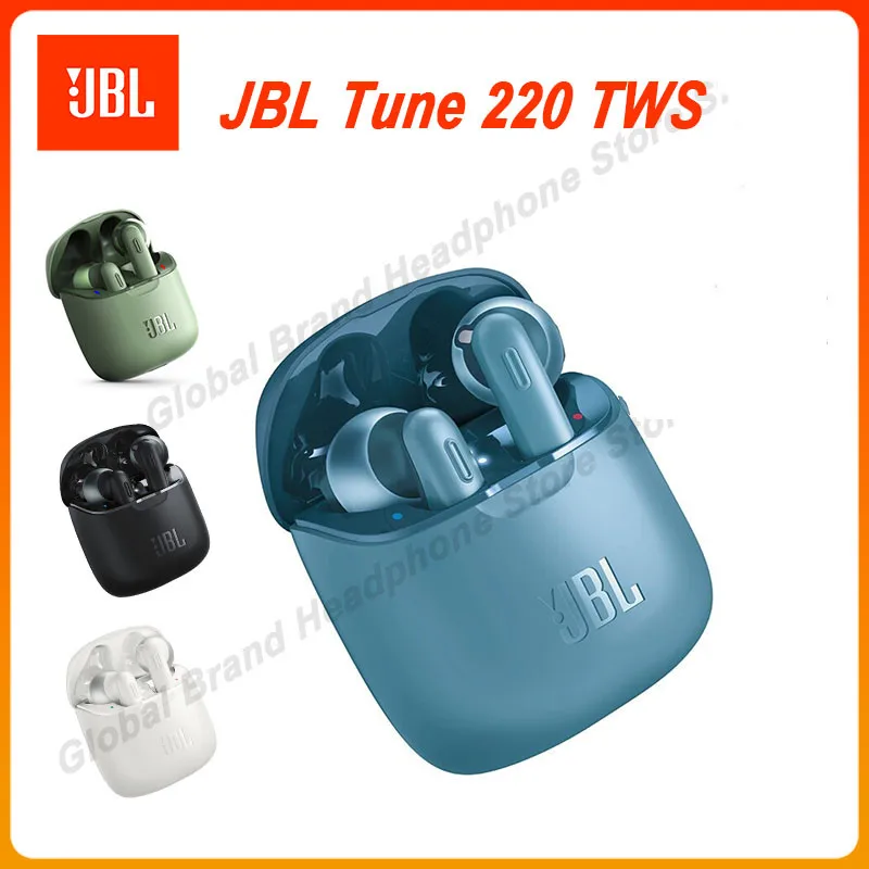 

Оригинальные беспроводные Bluetooth-наушники JBL TUNE 220TWS, спортивные наушники JBL T220 для бега, гарнитура с сабвуфером и микрофоном