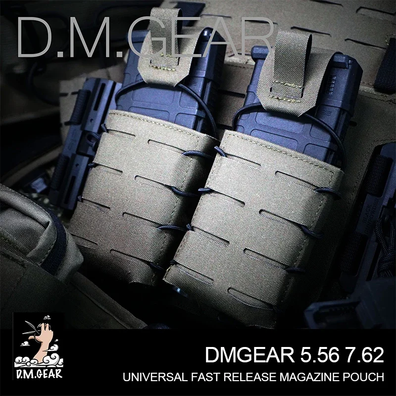 

DMgear Tactical 5.56 7.62 Universal Magazine Pouch Fast Release Mag Carrier Airsoft Mag Pouches