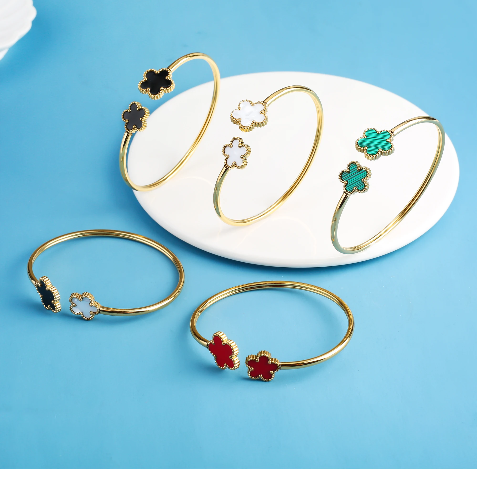 Женский браслет из нержавеющей стали | AliExpress