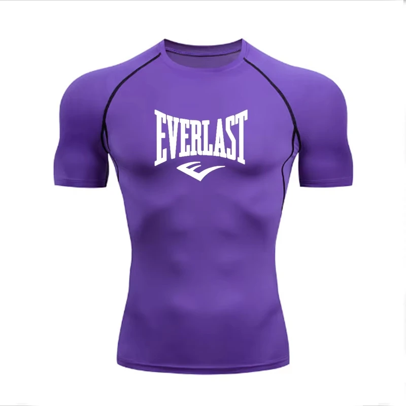 EVERLAST Мужская компрессионная футболка из полиэстера для бега