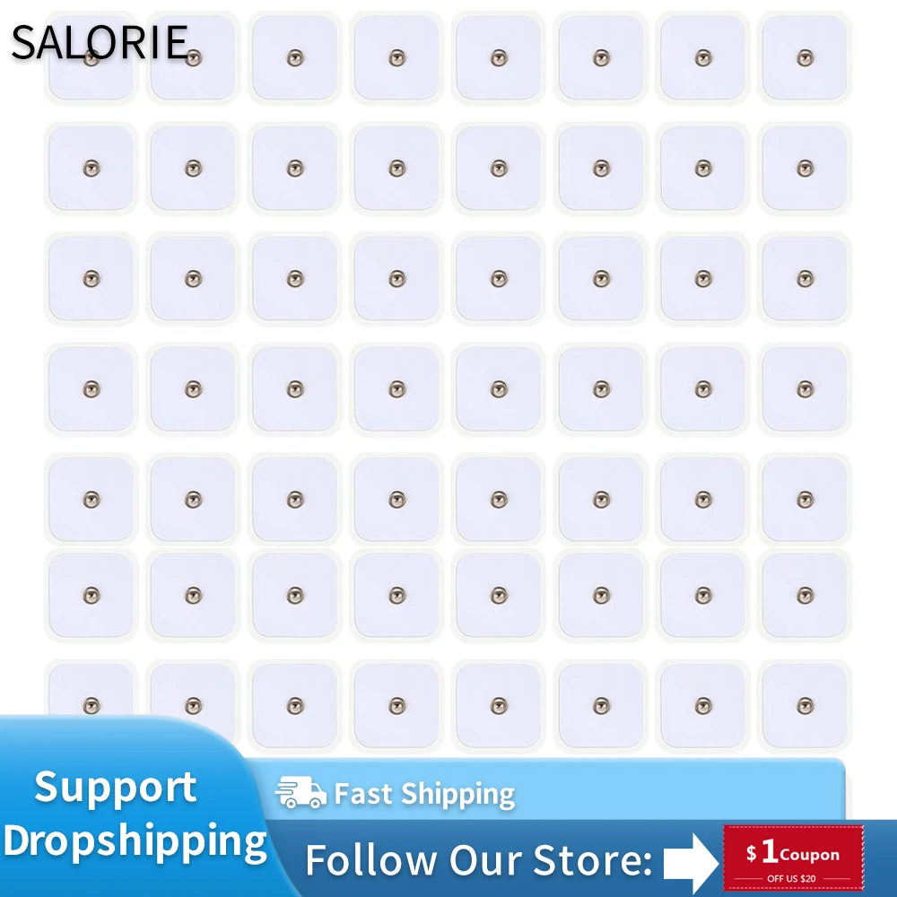 

10/20/40/100pcs TENS Pads Electrode Gel EMS TENS Electro Pad Body Acupuncture Therapy Massager Therapeutic Pulse Stimulator