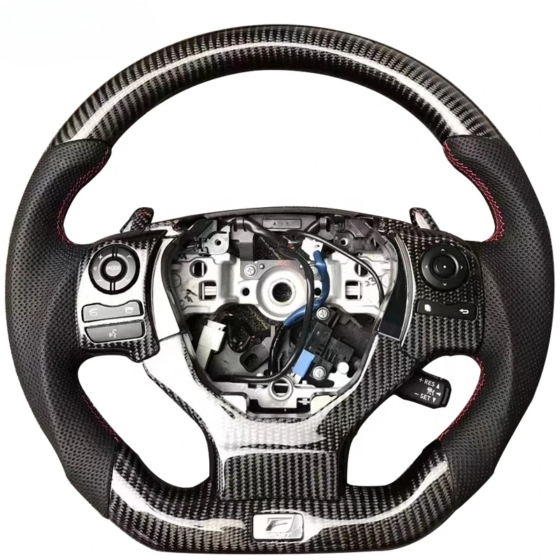Аксессуары для салона автомобиля JDM спортивное Рулевое колесо из углеродного
